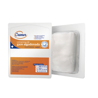 Foto do produto COMPRESSA DE GAZE ALGODONADA DOBRADA 15x30cm CREMER