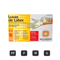 Foto do produto Luva Procedimento Látex C/ Pó C/ 100Un. DESCARPACK
