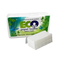 Foto do produto Papel Toalha Interfolha 20 x 20cm 100% Cel. C/ 1.000 - ECOPAPER