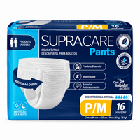 Foto do produto Fralda Adulto Pants P/M Pct. C/ 16un. SUPRA CARE