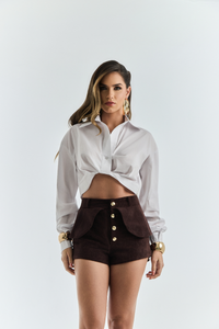 Foto do produto CAMISA CROPPED TRICOLINE