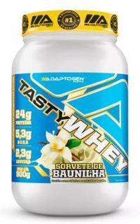 Foto do produto TASTY WHEY SABOR BAUNILHA- 900G - ADAPTOGEN