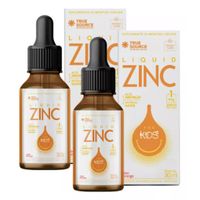 Foto do produto Kit 2x Liquid Zinc Sabor Morango 30ml - True Source