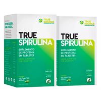 Foto do produto Kit 2x True Spirulina 600Mg - 120 Tabletes - True Source, True Source