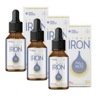 Foto do produto Kit 3x Liquid Iron For Baby & Kids 30ml Morango- True Source