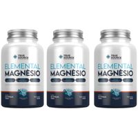 Foto do produto Kit 3x Magnesio Elemental 725MG - 60 CAPS - TRUE SOURCE