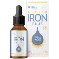Foto do produto True Source Líquido de Ferro para Bebês e Crianças 30ml Morango