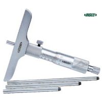 Foto do produto Micrômetro de Profundidade INSIZE 0 a 150mm Base 101,5mm Ponta Plana - 3240-150