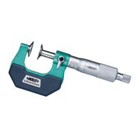 Foto do produto Micrômetro INSIZE com Pontas Tipo Disco para Engrenagem 75 a 100mm x 0,01mm - 3282-100