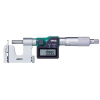 Foto do produto Micrômetro Digital INSIZE com Batentes Intercambiáveis IP65 0 a 25mm / 0 a 1