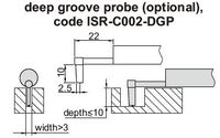 Foto do produto SENSOR PARA REBAIXOS PARA RUGOSÍMETRO INSIZE - ISR-C002-DGP