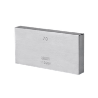 Foto do produto Bloco Padrão de Aço Individual INSIZE PLUS 12,5mm Classe 1 - 4104-B12D5