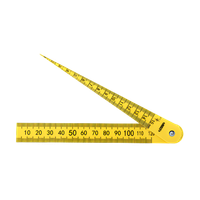 Foto do produto Calibrador de Folga Cônico 0,5 a 15mm e Régua de Plástico 120mm INSIZE - 4628-1A
