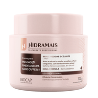 Foto do produto CREME MASSAGEM PIMENTA NEGRA NANOCAFFEIN HIDRAMAIS 500G