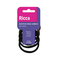 Foto do produto ELASTICO RICCA  15MM C/10UN BASIC S/METAL 903