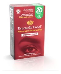 Foto do produto Henna Pocket Castanho Claro Exp. Facial Hintz 1,25g