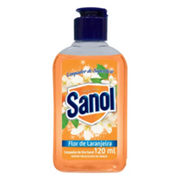 Foto do produto LIMPADOR CONCENTRADO DE SUPERFICIE FLOR DE LARANJEIRA 120ML SANOL 6271