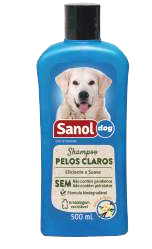 Foto do produto SHAMPOO PELOS CLAROS COM GLICERINA SANOL DOG 500ML  6302