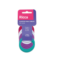 Foto do produto ELASTICO RICCA  15MM C/10UN BASIC S/METAL 905