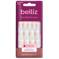Foto do produto UNHAS BELLIZ FRANCESINHA ROSA   1204