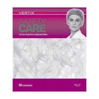 Foto do produto TOUCA PLASTICA DESCARTAVEL 50 PCS VERTIX 3200