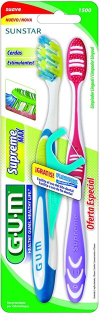 Foto do produto ESC DENTES GUM SUPREME MAX C2 Flosse 1500