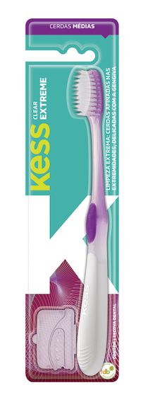 Foto do produto ESC DENTES KESS CLEAR EXTREME MEDIA  2082
