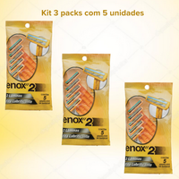 Foto do produto Kit Aparelho Descartável Enox 2 (3 PACK com 5 unid) 1755