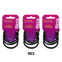 Foto do produto KIT ELASTICO RICCA  15MM COM 3PCTS DE 10UN BASIC SEM METAL 903
