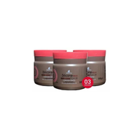 Foto do produto Kit Máscara Fortificante 500g Barrominas Silicone Force - 3 Unidades