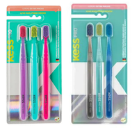 Foto do produto PACK COM 3 ESCOVAS DENTAIS KESS PRO EXTRA MACIAS 2109