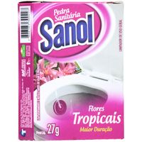Foto do produto PEDRA SANITÁRIA SANOL FLORES TROPICAIS 27g 2502