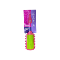 Foto do produto Escova Flex De Fitagem Ricca Curls Cachos Mais Definidos Cor Rosa E Verde 2446