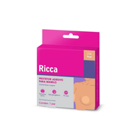 Foto do produto ADESIVO PARA PROTECAO DE MAMILOS RICCA REUTILIZAVEL BEGE 3439
