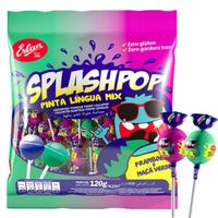 Foto do produto PIRULITO SPLASHPOP PINTA LÍNGUA MIX ERLAN 120G 142031