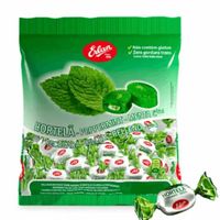 Foto do produto BALA DURA RECHEADA ERLAN HORTELÃ 100G 113079