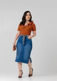 Foto do produto NIRAN JEANS SAIA 10603