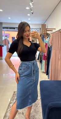 Foto do produto SAIA MID JEANS 100% ALG 9829