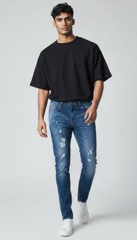 Foto do produto CALCA JEANS RASG LIMINAR 9434 - 99010