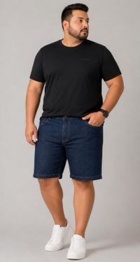 Foto do produto BERMUDA JEANS MASC PLUS C/ELAST 322611