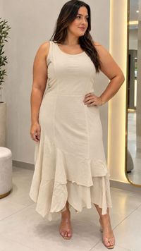 Foto do produto VESTIDO LONGO PLUS TEC MARRANTE PREMIUM 431795