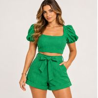 Foto do produto CONJ SHORT CRISTAL ALFAIATARIA  6022