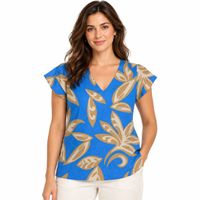 Foto do produto BLUSA C/M TEC VISCOSE 50% ALG 151056