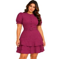 Foto do produto VESTIDO POP LOK LINHO C/CINTO 208