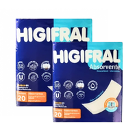 Foto do produto Absorvente Descartável Uso Adulto (Kit C/2x20 Un) - Higifral