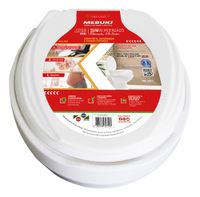Foto do produto Assento Sanitário Elevado Almofadado 13,5 Oval Branco Liso - Mebuki