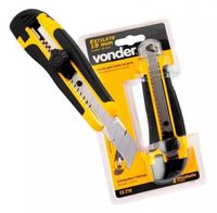 Foto do produto ESTILETE PRO 18MM C/TRAVA EMBORRACHADO (2 UNID) - VONDER