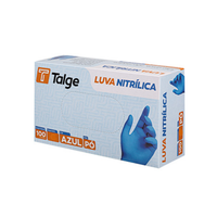 Foto do produto LUVA NITRILICA AZUL S/ PÓ (100UN) - TALGE 