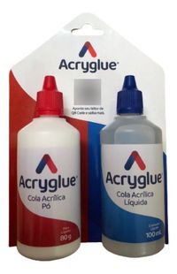 Foto do produto Resina Acrílica 100ml 90g Reparo Carcaça Notebook - AcryGlue