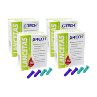 Foto do produto LANCETAS PARA LANCETADOR (100UN)- KIT C/4 CAIXAS- G-TECH